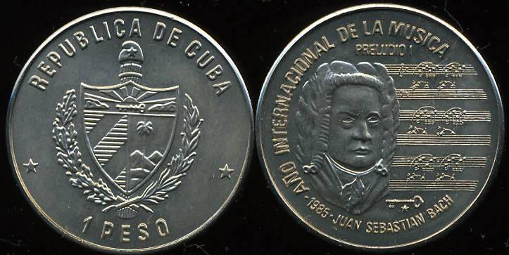 Куба. 1 песо. 1985 (Unc)