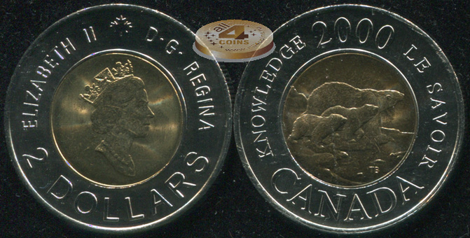 Канада. 2 доллара. 2000 (Unc. Биметалл)