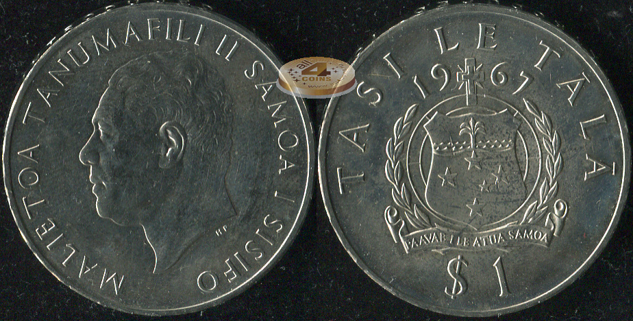 Самоа. 1 тала. 1967 (Unc)