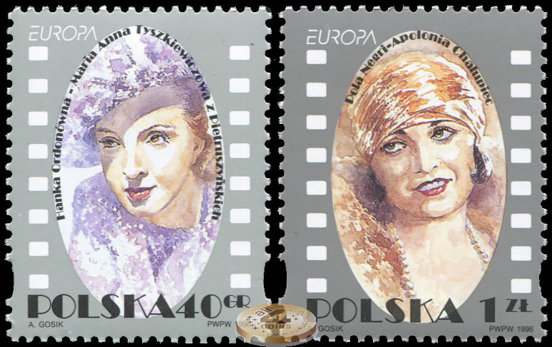 Польша. 1996. Знаменитые Женщины (Серия. MNH OG)