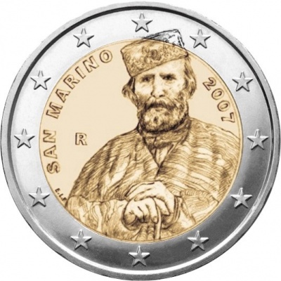 Сан Марино. 2 евро. 2007 (BU. Биметалл. Буклет)