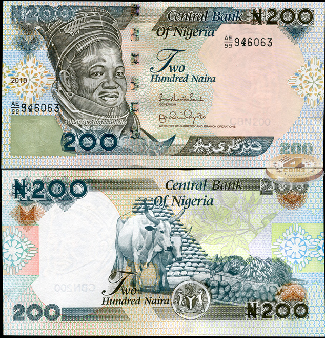 Нигерия. 200 найра (Unc) 2010