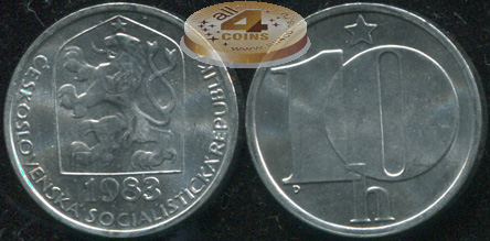 Чехословакия. 10 геллеров. 1983 (Unc)