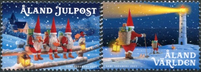Аландские острова. 2022. Рождество (Серия Почтовых марок. MNH OG)