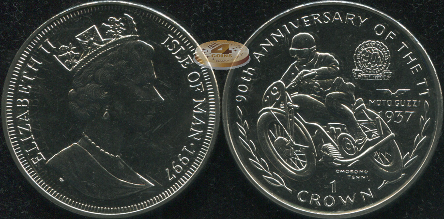 Остров Мэн. 1 крона. 1997 (Unc)