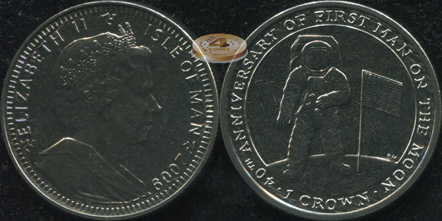 Остров Мэн. 1 крона. 2009 (Unc)