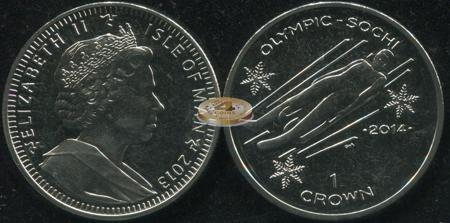 Остров Мэн. 1 крона. 2013 (Unc)