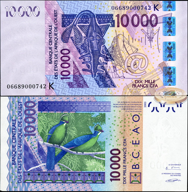 Сенегал (КФА Запад). 10000 франков (Unc) 2006