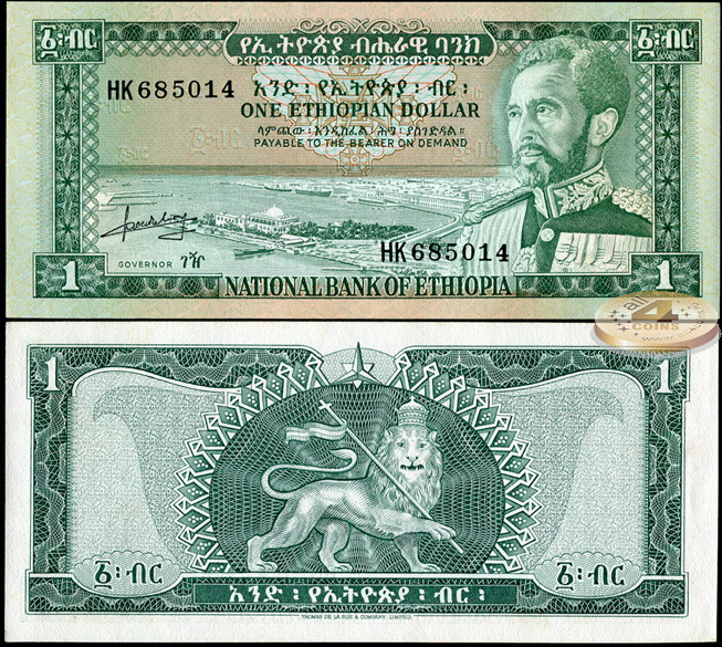 Эфиопия. 1 доллар (Unc) 1966