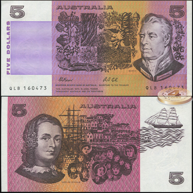 Австралия. 5 долларов (Unc) 1991