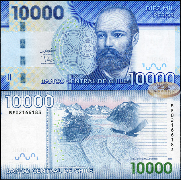 Чили. 10000 песо (Unc) 2009