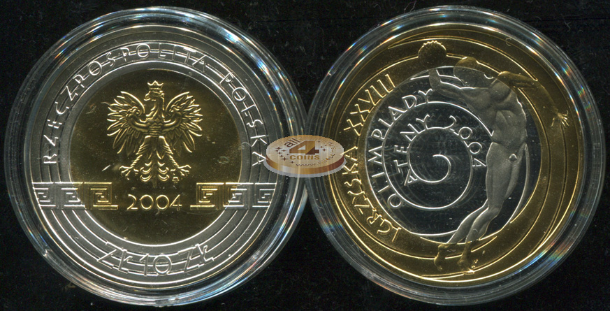 Польша. 10 злотых. 2004 (Proof. Серебро. Позолота)