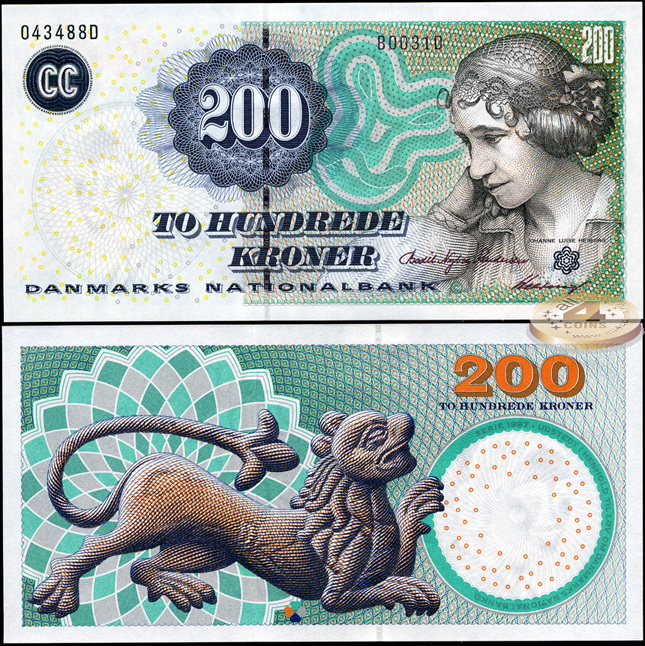 Дания. 200 крон (Unc) 2003
