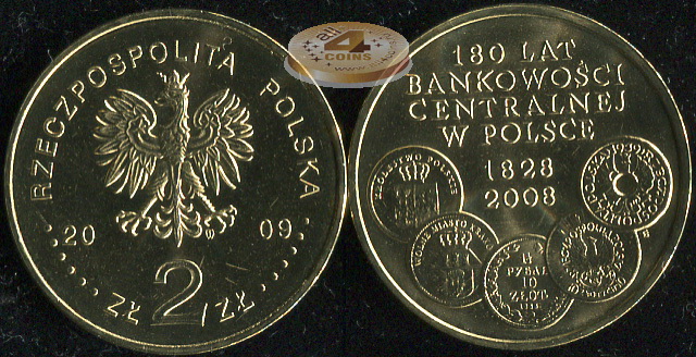 Польша. 2 злотых. 2009 (Unc)