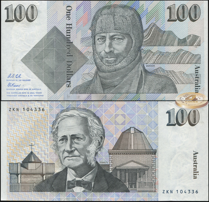 Австралия. 100 долларов (Unc) 1992