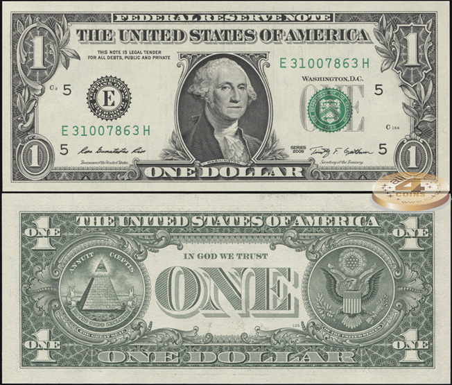 США. 1 доллар (Unc) 2009.E