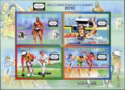 Папуа Новая Гвинея. 2010. XIX Игры Содружества, Дели 2010 (Малый лист. MNH OG)