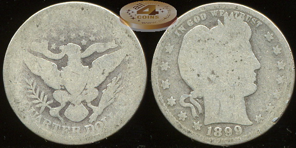 США. 25 центов. 1899 (G. Серебро)