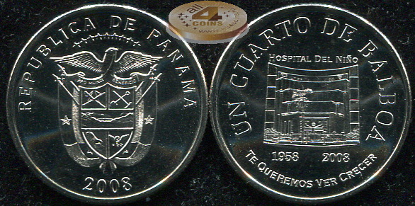 Панама. 25 центезимо. 2008 (Unc)