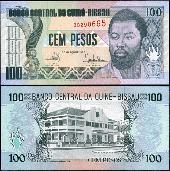 Гвинея-Биссау. 100 песо (Unc) 1990