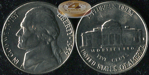 США. 5 центов. 1959.D (Unc)