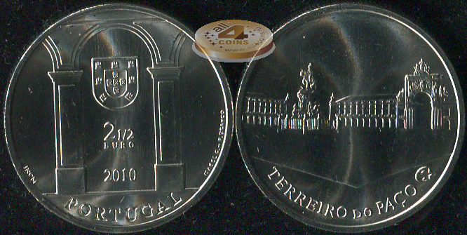 Португалия. 2.5 евро. 2010 (Unc)