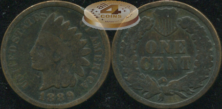 США. 1 цент. 1889 (VG)