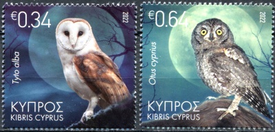 Кипр. 2022. Совы Кипра (Серия Почтовых марок. MNH OG)