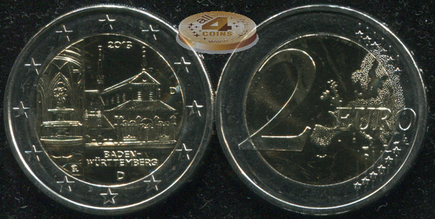 Германия. 2 евро. 2013.D (Unc. Биметалл)
