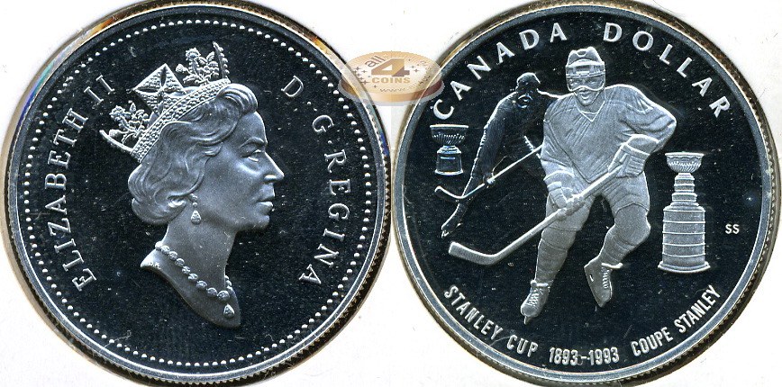 Канада. 1 доллар. 1993 (Proof. Серебро)