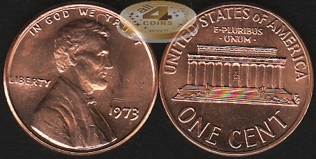США. 1 цент. 1973 (Unc)