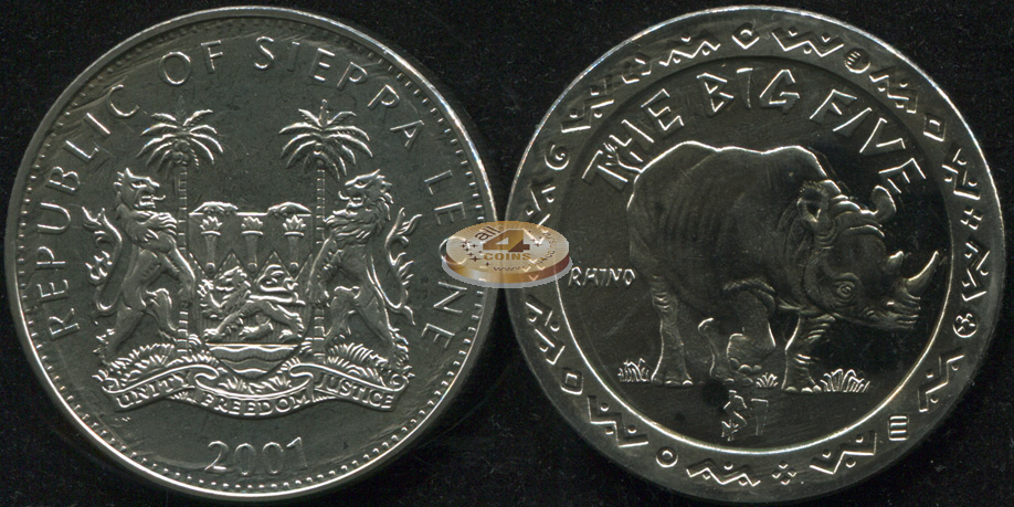 Сьерра Леоне. 1 доллар. 2001 (Unc)