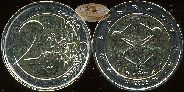 Бельгия. 2 евро. 2006 (Unc. Биметалл)