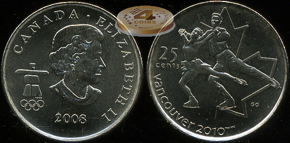 Канада. 25 центов. 2008 (Unc)