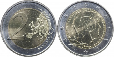Нидерланды Монета 2 евро. 2013 (Unc. Биметалл) 200 лет Королевству Нидерландов