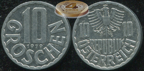 Австрия. 10 грошенов. 1979 (Unc)