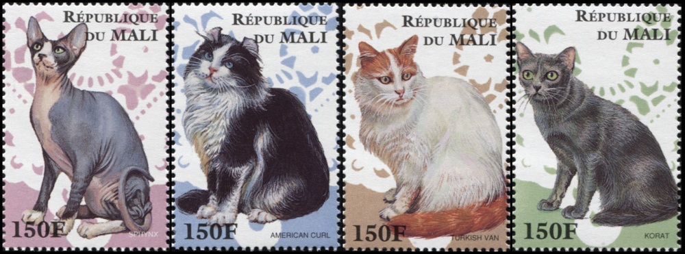 Мали. 1997. Кошки (Серия. MNH OG)