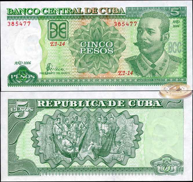 Куба. 5 песо (Unc) 2006