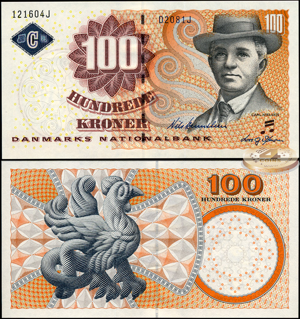 Дания. 100 крон (Unc) 2008