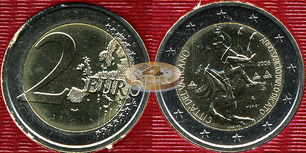Ватикан. 2 евро. 2008 (Unc. Биметалл. Буклет)