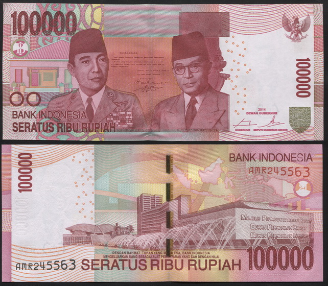 Индонезия. 100000 рупий (Unc) 2014