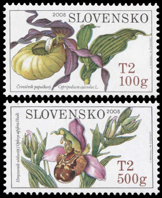 Словакия. 2008. Орхидеи (Серия. MNH OG)