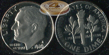 США. 10 центов (Дайм). 1980.S (Proof)