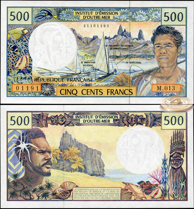 Французская Полинезия. 500 франков (Unc) 2009