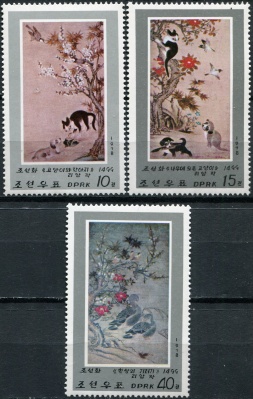 КНДР. 1978. Корейские картины с животными (Серия Почтовых марок. MNH OG)