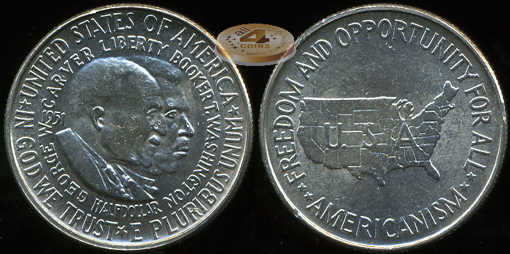 США. 1/2 доллара. 1951 (XF+. Серебро)