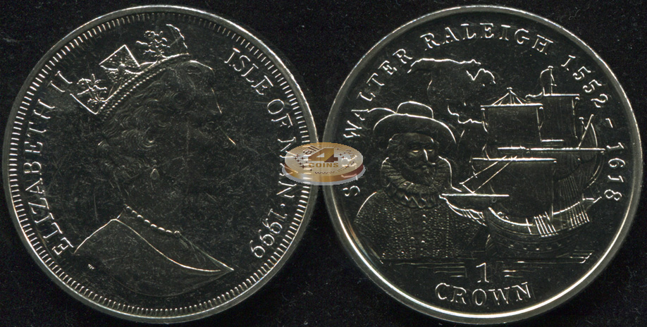 Остров Мэн. 1 крона. 1999 (Unc)