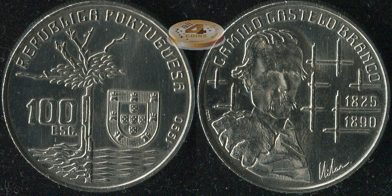 Португалия. 100 эскудо. 1990 (Unc)