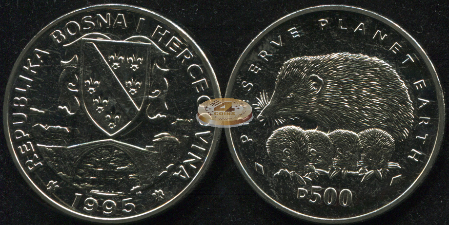 Босния и Герцеговина. 500 динар. 1995 (Unc)