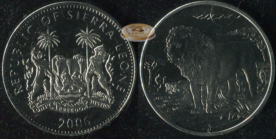Сьерра Леоне. 1 доллар. 2006 (Unc)